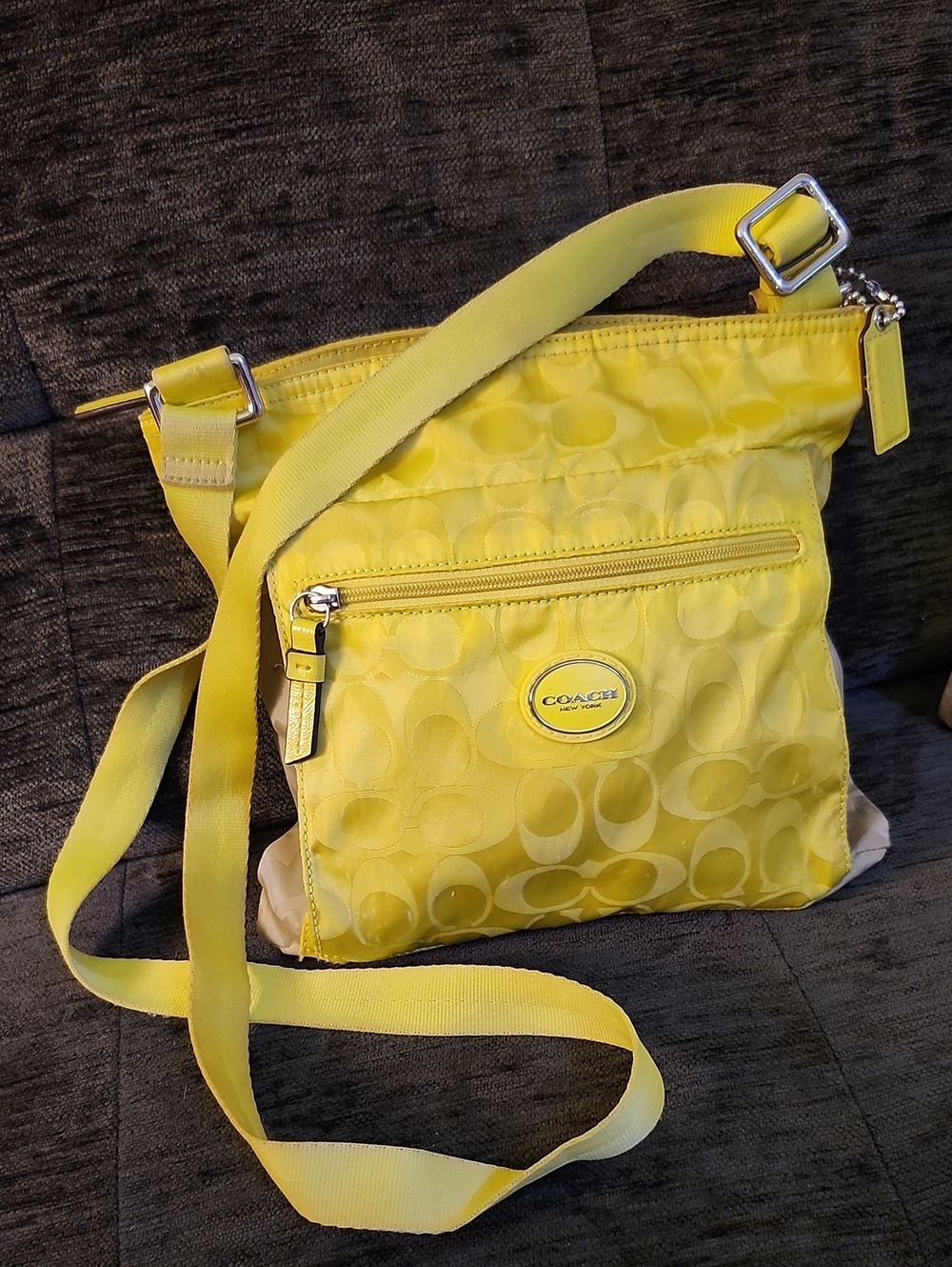 Coach Gateway Yellow/Tan File Crossbody Bag